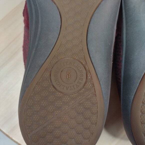 REVITALIGN Siesta Suede Burgundy Mules Slides Shoes Women US 8B - Picture 12 of 13